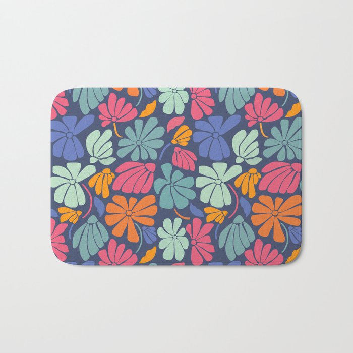 Superbloom - midnight  Bath Mat Gallery Image 1