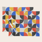Shape & Pattern Study: Mid-Century Bauhaus Series Placemat Gallery Image 1