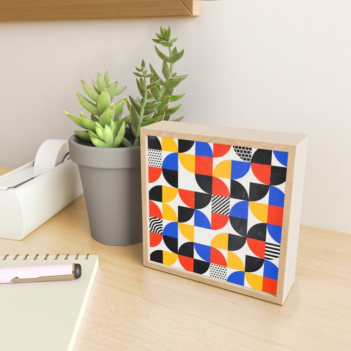 Shape & Pattern Study: Mid-Century Bauhaus Series Mini Art Print Gallery Image 2