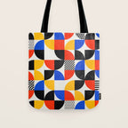 Shape & Pattern Study: Mid-Century Bauhaus Series Tote Bag Gallery Image 1