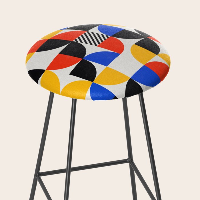 Shape & Pattern Study: Mid-Century Bauhaus Series Stool Gallery Image 2