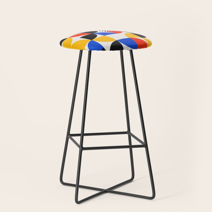 Shape & Pattern Study: Mid-Century Bauhaus Series Stool Gallery Image 1