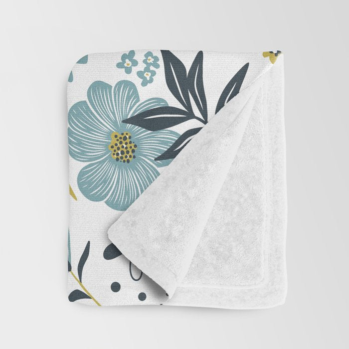 Harper - Dusk Blue Throw Blanket Gallery Image 3