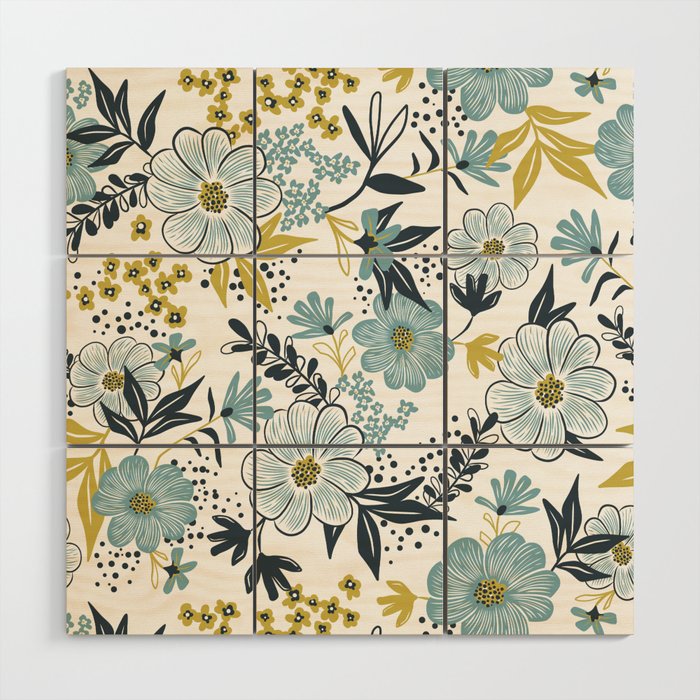 Harper - Dusk Blue Wood Wall Art Gallery Image 1