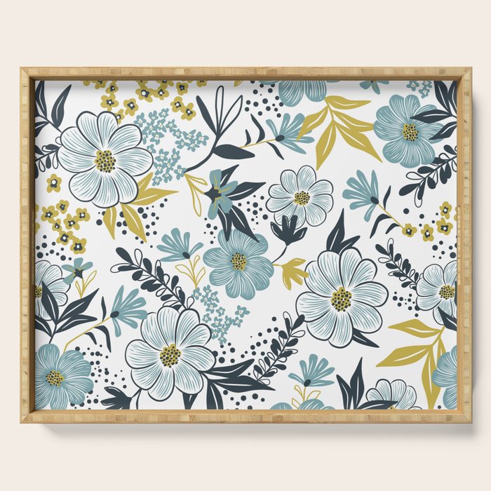 Harper - Dusk Blue Serving Tray Gallery Image 1