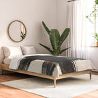 Abstract Minimalist Painted Brushstrokes in Black and Almond Cream 1 Comforter Gallery Image 2