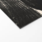 Abstract Minimalist Painted Brushstrokes in Black and Almond Cream 1 Welcome Mat Gallery Image 2