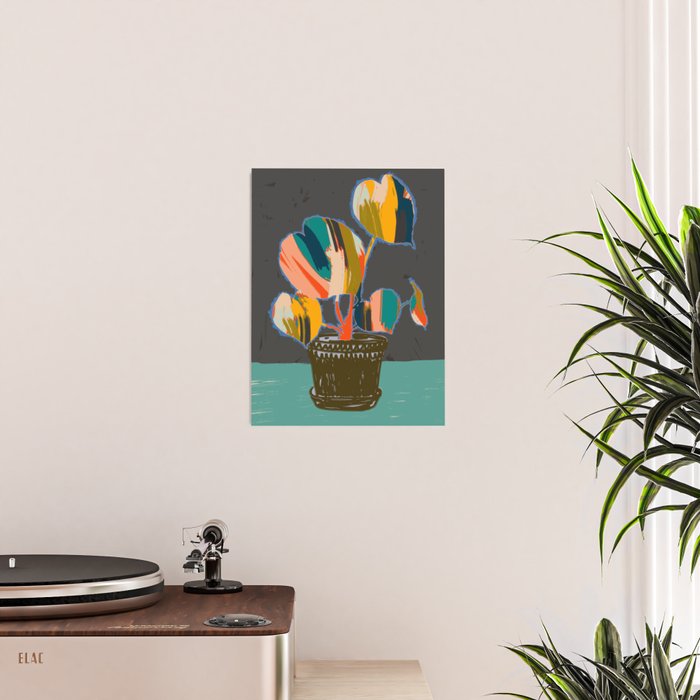 colorful plant pot Poster Gallery Image 2