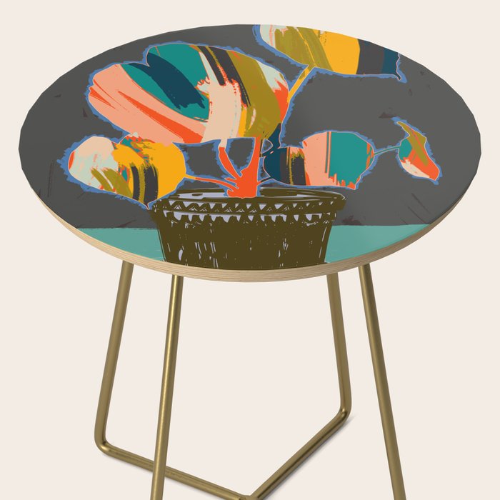 colorful plant pot Side Table Gallery Image 2