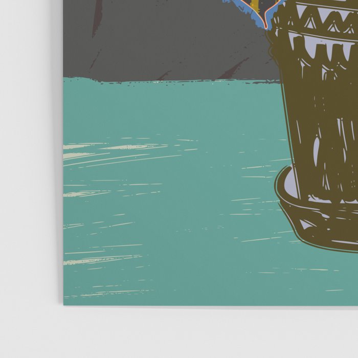 colorful plant pot Poster Gallery Image 3