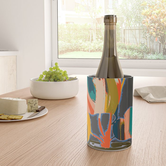 colorful plant pot Wine Chiller Gallery Image 4