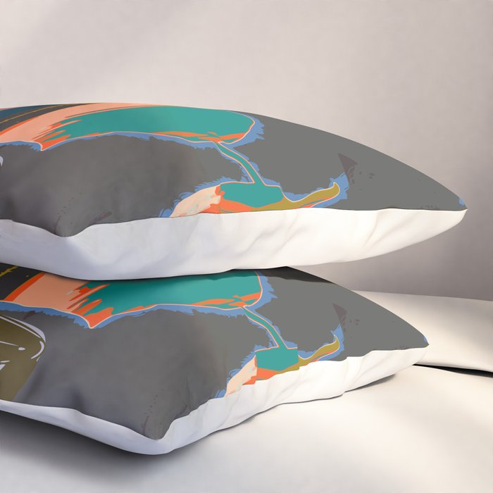 colorful plant pot Pillow Sham Gallery Image 3