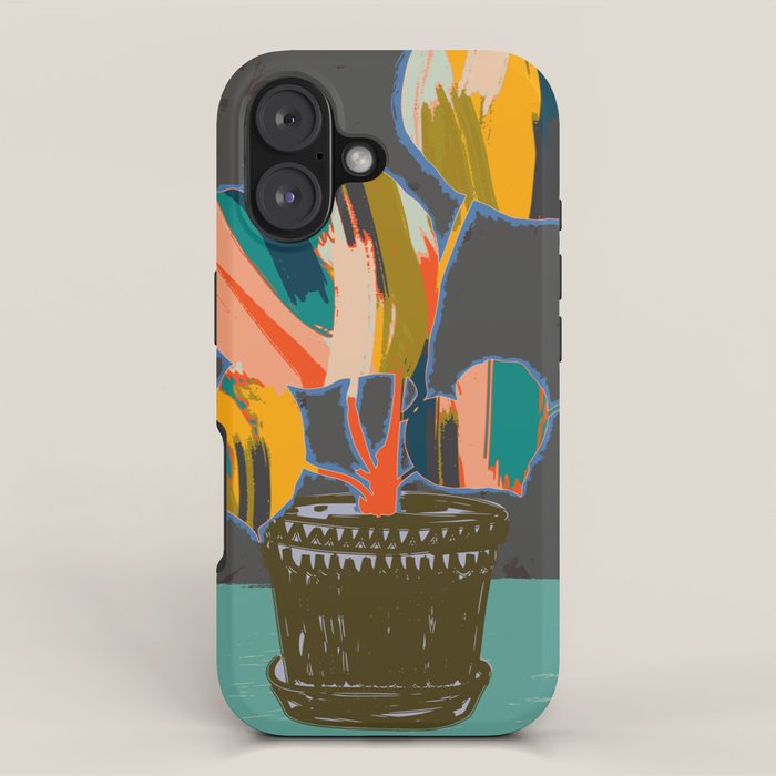 colorful plant pot iPhone Case Gallery Image 1