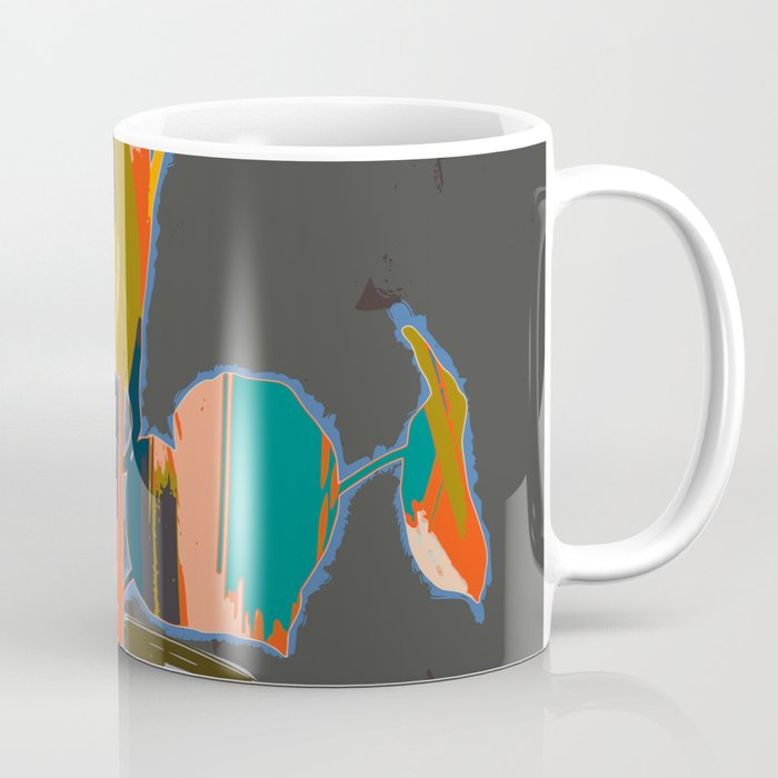 colorful plant pot Coffee Mug Gallery Image 1