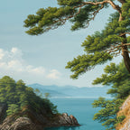 Coastal summer beach Japanese Wall Art Botanical Japandi Wall Art Painting Living Room Decor Coffee Mug Gallery Image 2