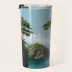 Coastal summer beach Japanese Wall Art Botanical Japandi Wall Art Painting Living Room Decor Travel Mug Gallery Image 3