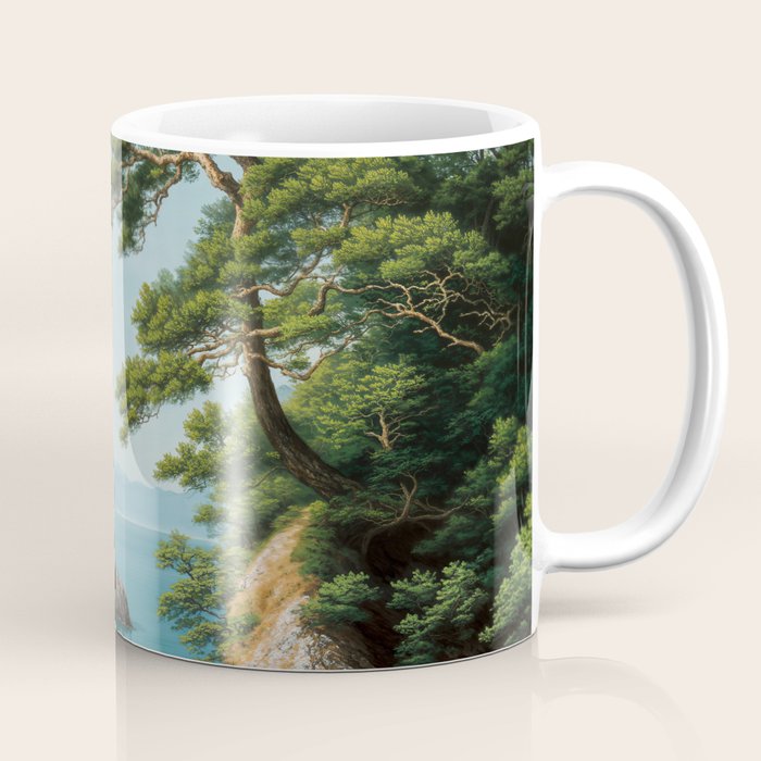 Coastal summer beach Japanese Wall Art Botanical Japandi Wall Art Painting Living Room Decor Coffee Mug Gallery Image 1