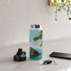 Coastal summer beach Japanese Wall Art Botanical Japandi Wall Art Painting Living Room Decor Water Bottle Gallery Image 4