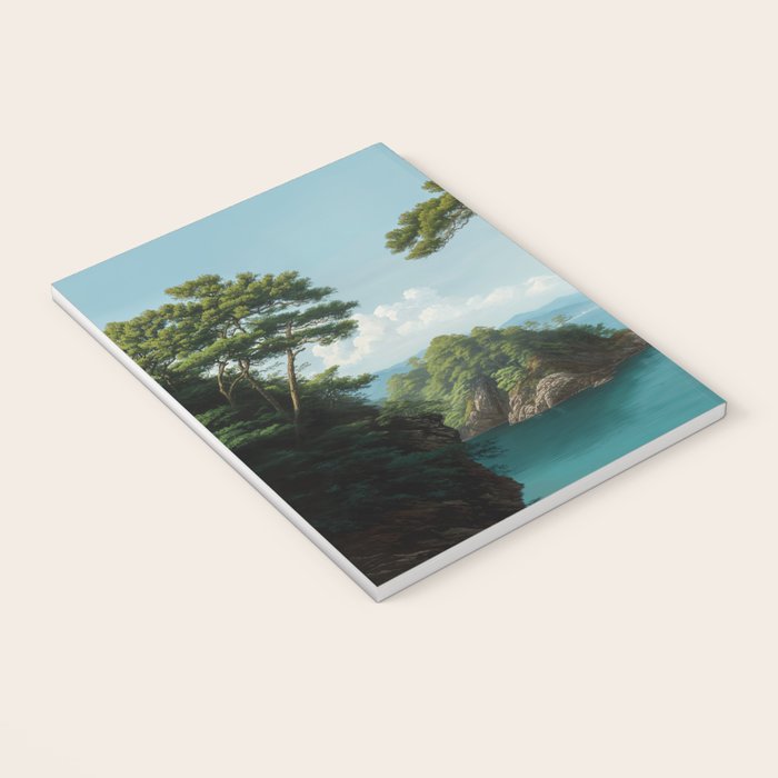 Coastal summer beach Japanese Wall Art Botanical Japandi Wall Art Painting Living Room Decor Notebook Gallery Image 3