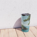 Coastal summer beach Japanese Wall Art Botanical Japandi Wall Art Painting Living Room Decor Travel Mug Gallery Image 4