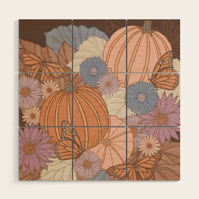 Pumpkin Harvest Wood Wall Art Gallery Image 1