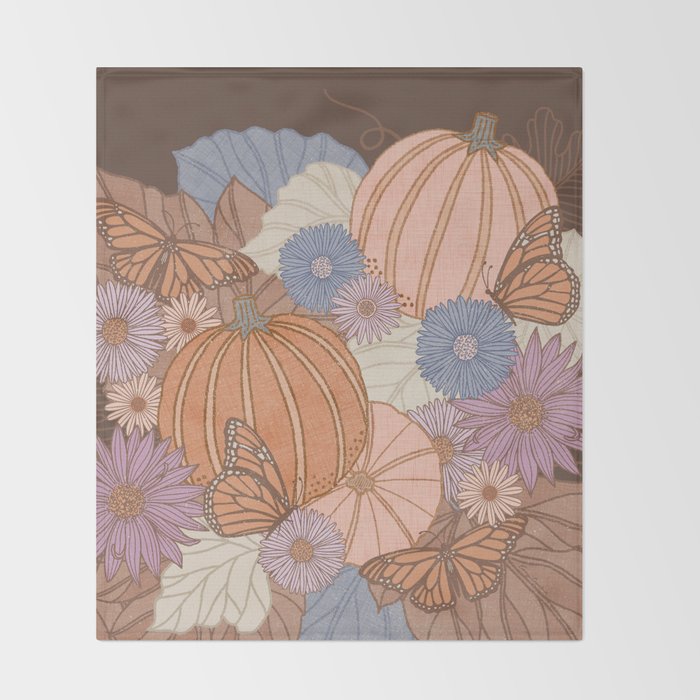 Pumpkin Harvest Throw Blanket Gallery Image 2