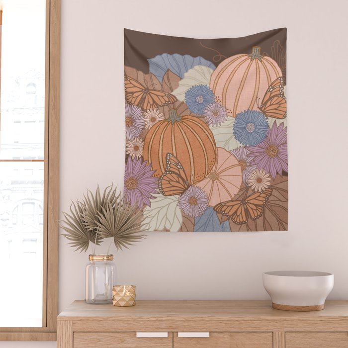 Pumpkin Harvest Wall Tapestry Gallery Image 2