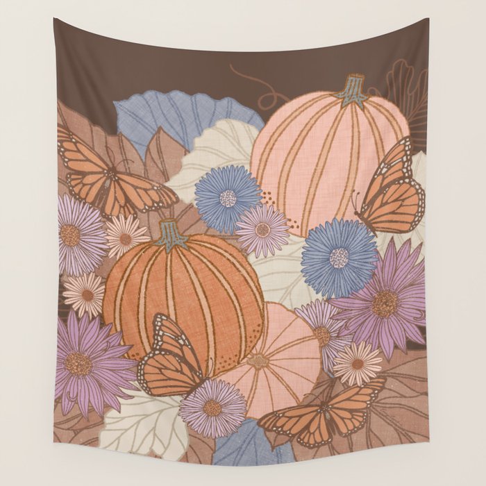Pumpkin Harvest Wall Tapestry Gallery Image 4
