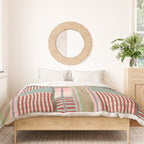 Vintage Striped Geometric Duvet Cover Gallery Image 3