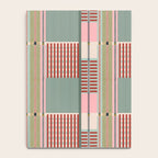 Vintage Striped Geometric Notebook Gallery Image 4