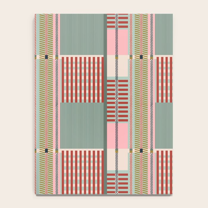 Vintage Striped Geometric Notebook Gallery Image 4