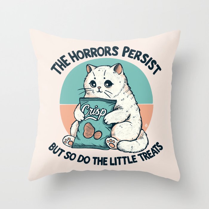 The horrors  Throw Pillow Gallery Image 1