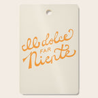 Il dolce far niente (The sweetness of doing nothing) - Orange Cutting Board Gallery Image 1