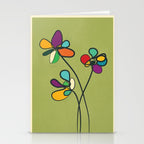 Line Little Wildflowers 1 Stationery Card Gallery Image 2