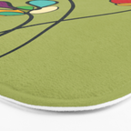 Line Little Wildflowers 1 Bath Mat Gallery Image 3