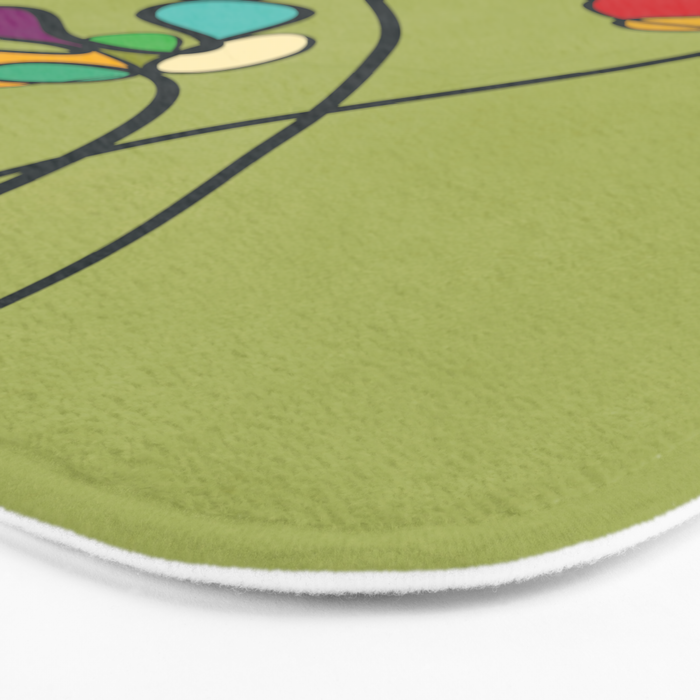 Line Little Wildflowers 1 Bath Mat Gallery Image 3