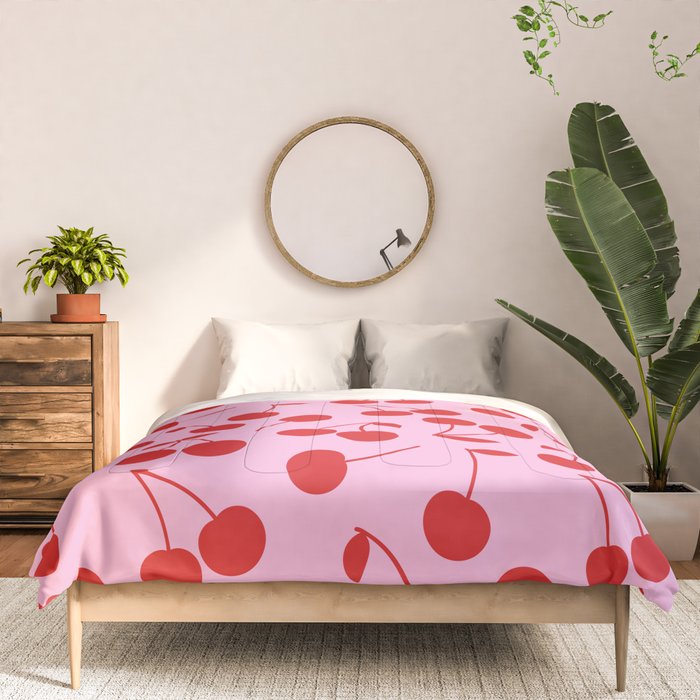 Pink & Red Cherries Comforter Gallery Image 3