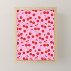 Pink & Red Cherries Mini Art Print Gallery Image 1