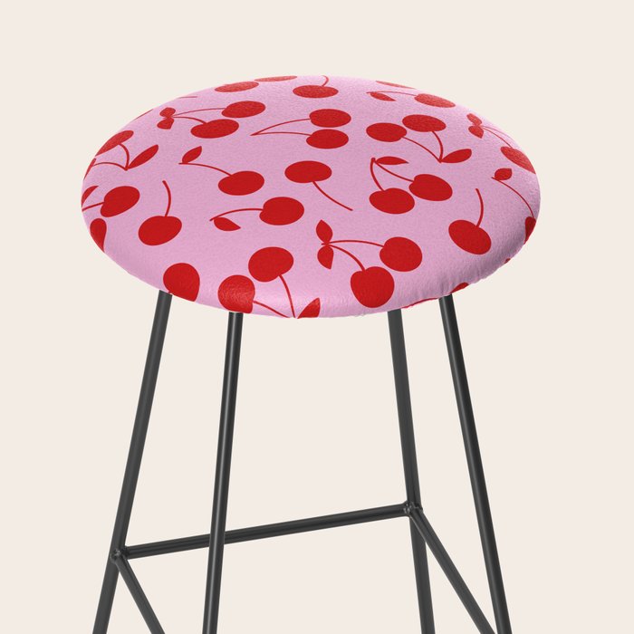 Pink & Red Cherries Stool Gallery Image 2