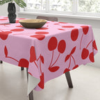 Pink & Red Cherries Tablecloth Gallery Image 3