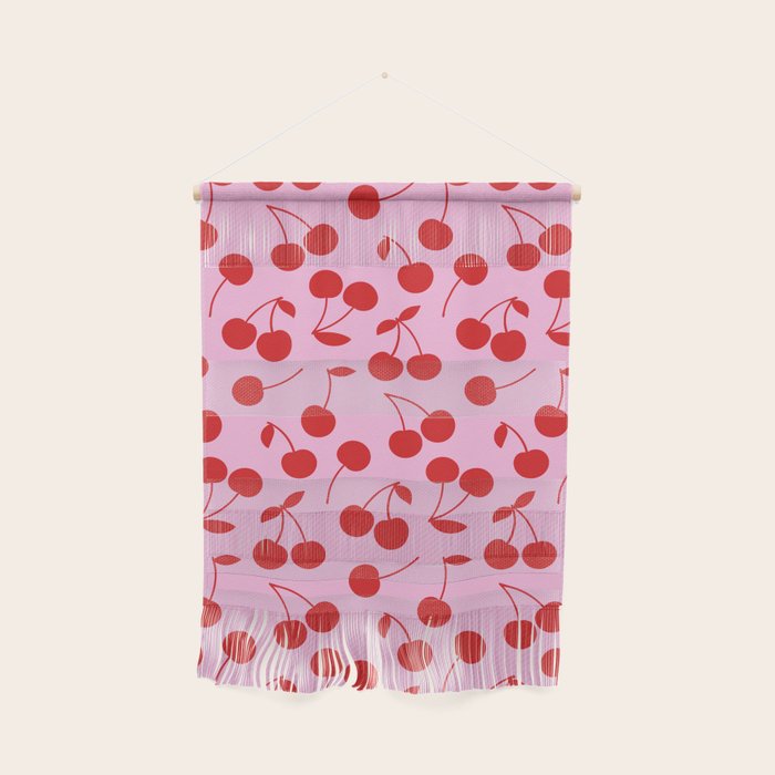 Pink & Red Cherries Wall Hanging Gallery Image 1