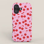 Pink & Red Cherries iPhone Case Gallery Image 1