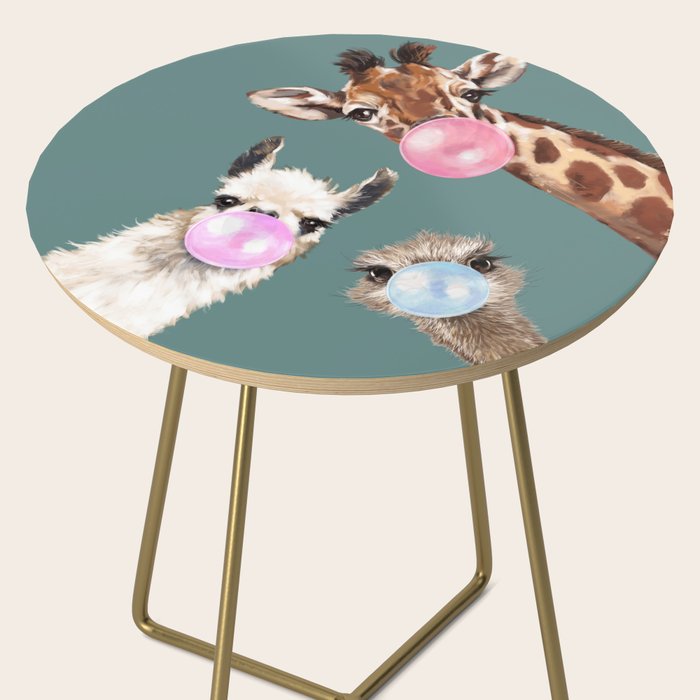 Bubble Gum Gang Dark Green Side Table Gallery Image 2