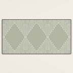 Geo (Linen Sage) Desk Mat Gallery Image 3