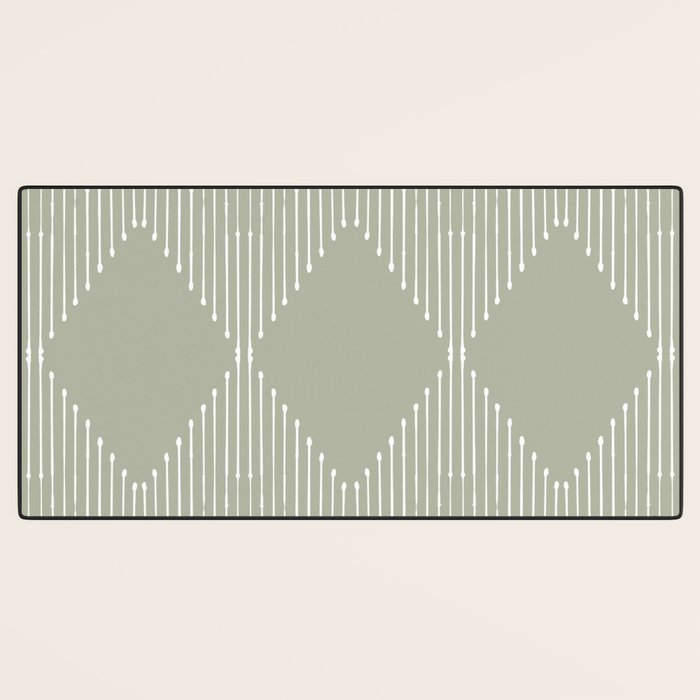 Geo (Linen Sage) Desk Mat Gallery Image 3