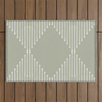 Geo (Linen Sage) Outdoor Rug Gallery Image 1