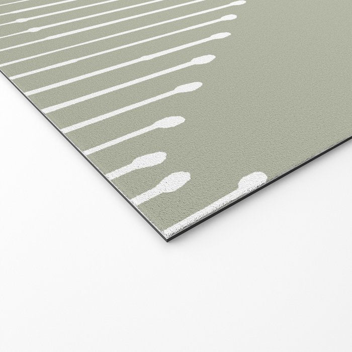 Geo (Linen Sage) Welcome Mat Gallery Image 2
