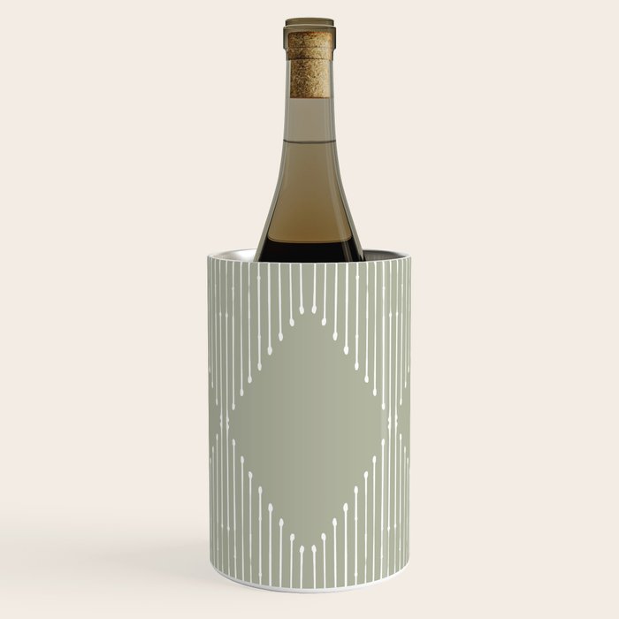 Geo (Linen Sage) Wine Chiller Gallery Image 1