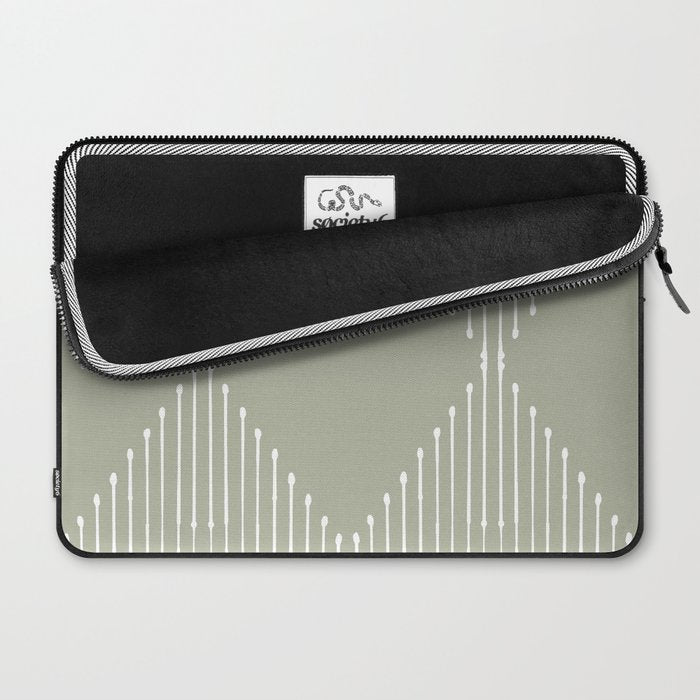 Geo (Linen Sage) Laptop Sleeve Gallery Image 2