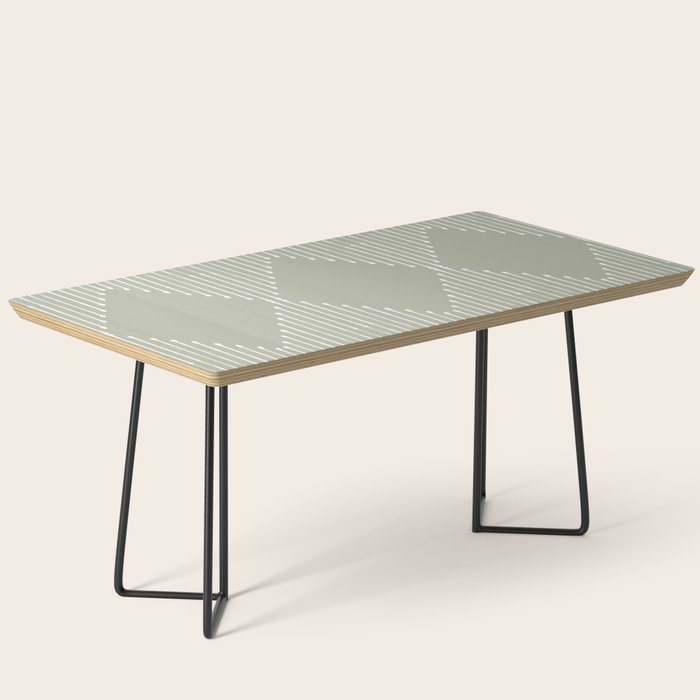 Geo (Linen Sage) Coffee Table Gallery Image 1